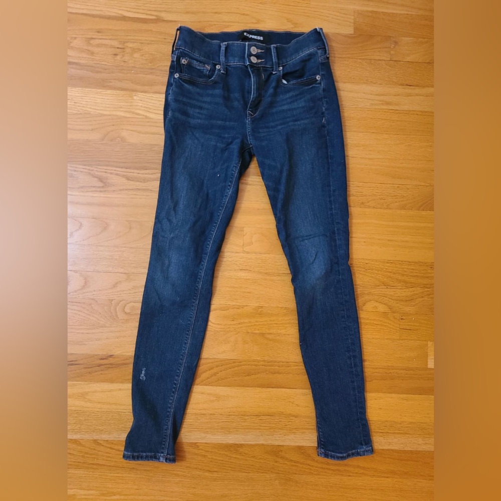 Express dark wash jeans